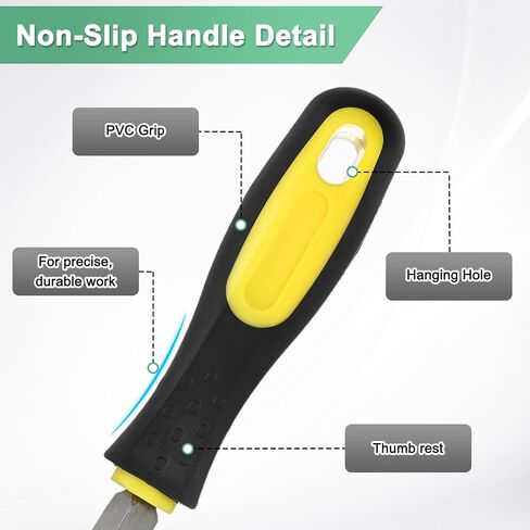 4-Pack Triangular Metal File 12 Inch, High Carbon Steel Diamond Hand W PVC Grip Handle for Wood/Metal/Ceramic/Glass/Stone/Jewelry/Tile/Model/DIY/Sharpening File in Saudi Arabia