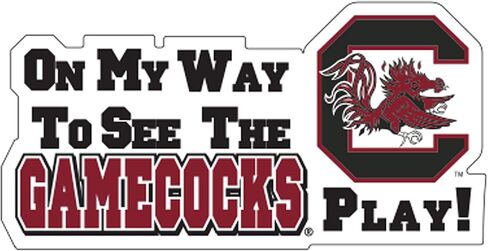 Craftique South Carolina Magnet (ON My Way to See USC Play MAG (16''), 16 in) in Saudi Arabia