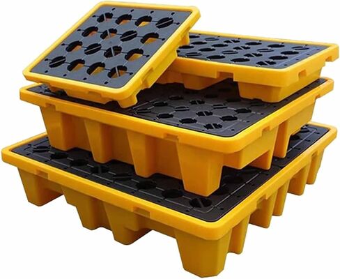 Spill Platform Polyethylene Drum Spill Containment Pallet, Prevent Slip Large Containment Tray for Indoor/Outdoor, Garage, Basement Cargo Storage(67x67x15cm) in Saudi Arabia