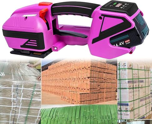 Electric Strapping Machine Automatic Pallet Strapping Machine Welding Strapping Tool Battery Powered Charged Banding Machine for Straps in Saudi Arabia