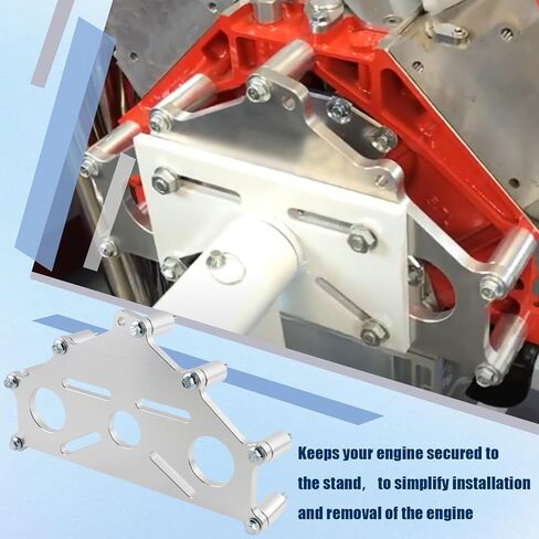 محرك المحرك آمن حامل لوحة متوافقة مع محركات Chevy LS LT -LS1 Duramax BBC SBC 4.8 L 5.3L 6.0L LS7 LQ4 LM7 L96 الدعم الثقيل in Kuwait