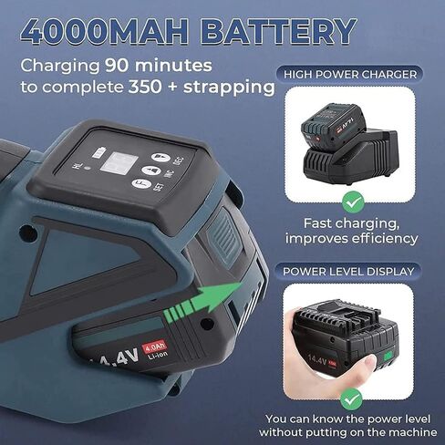 Electric Strapping Machine Welding Strapping Tool Battery Powered Charged Banding Machine for PP PET Straps Automatic Pallet Strapping Machine in Saudi Arabia