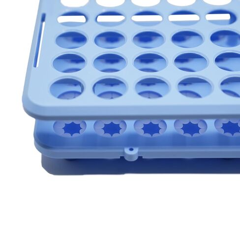 50 Pcs Plastic Clear Test Tubes with Rack, 16 x 100mm Test Tube with Caps and 50 Holes Tubes Rack Set for Scientific Experiments Candy Beads Liquid Spice Seed Storage Party Decorations in Kuwait