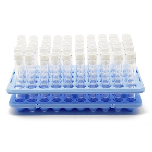 50 Pcs Plastic Clear Test Tubes with Rack, 16 x 100mm Test Tube with Caps and 50 Holes Tubes Rack Set for Scientific Experiments Candy Beads Liquid Spice Seed Storage Party Decorations in Kuwait