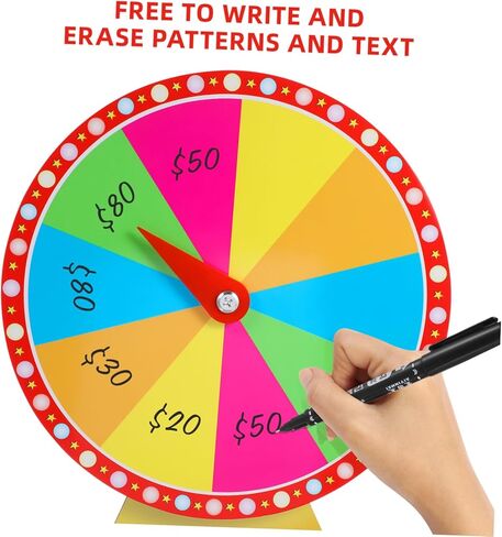 Cabilock Spinning Prize Wheel Stand Roulette Game for Parties Carnival Game Props in Kuwait