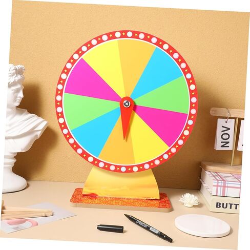 Cabilock Spinning Prize Wheel Stand Roulette Game for Parties Carnival Game Props in Kuwait