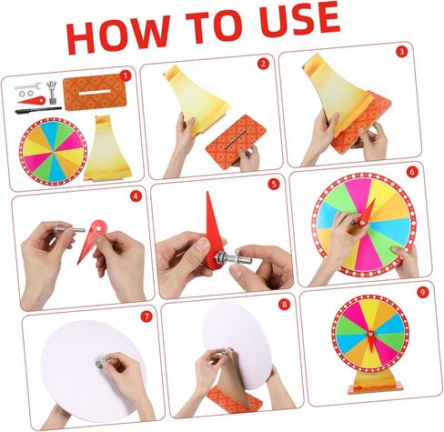 Cabilock Rotating Roulette Wheel Wheel Stand Carnival Game Diy Prize Spinner for Events in Kuwait