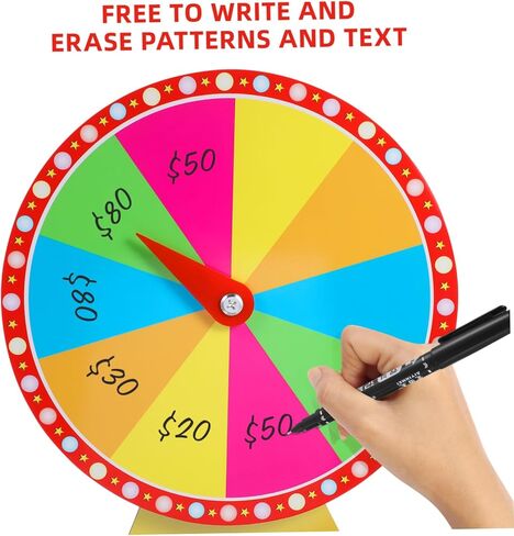 Cabilock Rotating Roulette Wheel Wheel Stand Carnival Game Diy Prize Spinner for Events in Kuwait