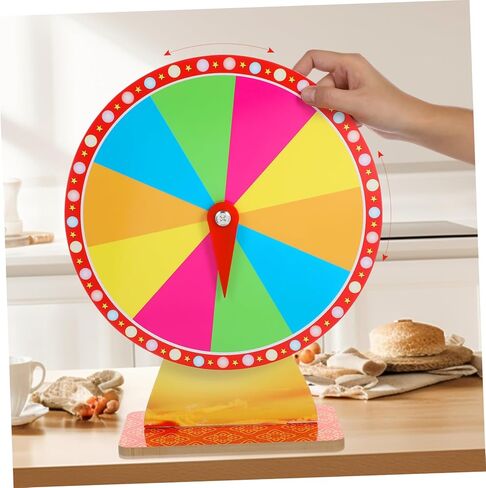 Cabilock Rotating Roulette Wheel Wheel Stand Carnival Game Diy Prize Spinner for Events in Kuwait
