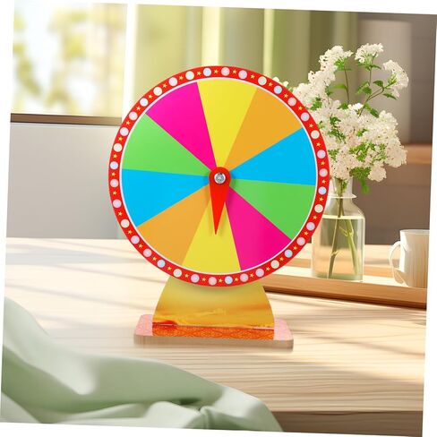 Cabilock Rotating Roulette Wheel Wheel Stand Carnival Game Diy Prize Spinner for Events in Kuwait