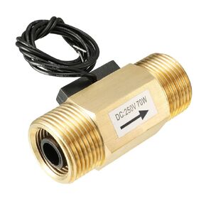 uxcell G3/4 Hall Effect Liquid Water Flow Sensor Switch Flow Meter Counter Meter 2.5-30L/min SEN-CL43W6