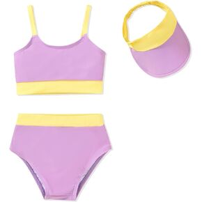 Toddler Girls Bikini Adjustable Swimsuit for 1-4 Years Old