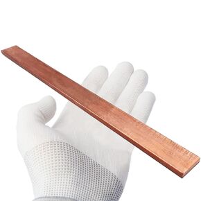 1/8" x 5/8" C110 Copper Flat Bar 12" Long, Copper Bus Bar