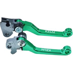 مقبض محوري لرافعة الفرامل القابلة للطي للدراجة الترابية باستخدام الحاسب الآلي لـ KX125 06-08 KX250 05-08 KX250F 05-12 KX450F 06-18 للدراجات النارية (l61r62green) in Kuwait