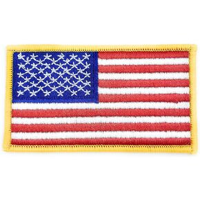 American Flag Patch Embroidered Iron on Patches USA National Flag Logo Patches American Patriotic Badge Iron On