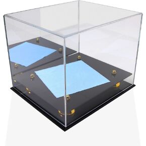 Katai - Crystal Clear Hat Display Case - UV Resistant Acrylic Cap Holder Stand, Perfect for Baseball, Football or Snapback Caps - Complete with Microfibre Cloth