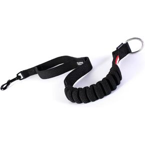 EzyDog Zero Shock Premium Bungee Dog Leash Extension - Provides Superior Safety and Comfortability - Traffic Control Handle with a High-Strength Metal Attachment Point (24", Black)