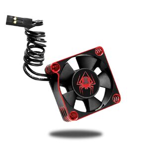 RC Car Metal Motor Cooling Fan 25mm 30mm 35mm 40mm 50mm RC Heatsink 28000RPM ESC Cooling Fans Red-Black Fit for 1/8 1/10 1/12 Scale RC Car 540 550 Brushless OR Brushed Motors (25mm)