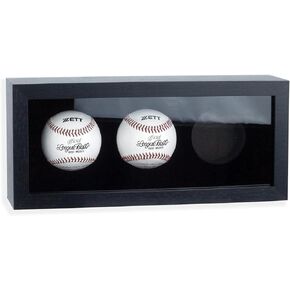 Baseball Display Case, Pine Wood Case with Acrylic Dust Cover, Vertical or Horizontal Baseball Display for Collector Clear Visibility of Your Prized Possesions in Saudi Arabia