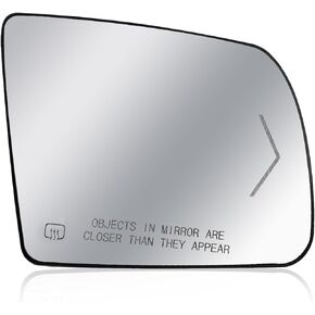 Passenger Right Side Heated Mirror Glass - Side View Heated Convex Mirror Glass with Rear Holder and Turn Signal, Replacement For Toyota 2008-2017 Sequoia 2007-2020 Tundra Passenger Side Mirror