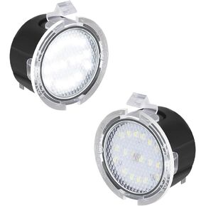 مجموعة مصابيح إضاءة البركة الجانبية LED متوافقة مع تندرا سيكويا 2007-2019 باللون الأبيض