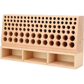 Leather Craft Tool Box, 100 Holes Storage Rack, Professional Leathercraft Tool Holder Rack Stand, Leather Tools Storage Box (100 Holes)