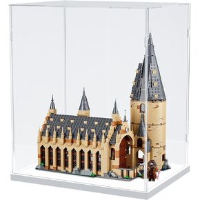 DuvinDD Assemble Acrylic Display Case for Lego 75954 Clear Countertop Collectibles Showcase Dustproof Protection Acrylic Display Box Acrylic Boxes with Thick Base (13.7x9.8x15.7inch)