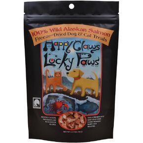 Freeze-Dried Wild Alaskan Salmon Treats for Dogs and Cats (4.0 oz) Made in Alaska