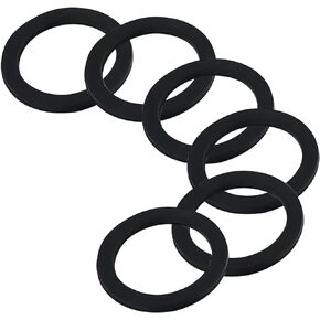 6 PCS Rubber Washer, Flat Washer Gasket, Rubber O-Ring, Sealing Gasket Washers, OD 38mm, ID 29mm, for Sealing Joints and Pipes
