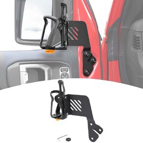 for Jeep JL Front Door Side Cup Holder for Jeep Wrangler JL JLU/Gladiator JT 2018-2024 Accessories Driver Cup Holder (Left)