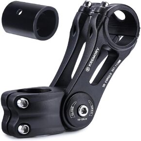 Bike Stem Universal 25.4mm and 31.8mm Adjustable Bicycle Stem Riser MTB Stem for Mountain Bike Road Bike BMX Length 110mm 130mm