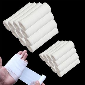 Gauze Bandages Gauze Bandage Roll 12 Pack Compression Wrap Rolls Stretch Bandage Wrapping Conforming Stretch Gauze Bandage for Dressing All Types of Wounds