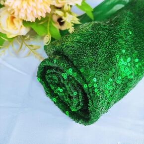 Sequin Fabric by The Yard Flip Sequin Fabric for Dress Glitter Green Sequin Fabric for Sewing Mesh Sequins Material by The Yard for DIY The Wedding Dress