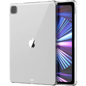 Case for 12.9 iPad Pro, 12.9 inch iPad Pro Case (2022-2020, 6th/5th/4th Gen), Classic Clear Tablet Cover, Shockproof TPU Gel Silicone, Slim and Protable