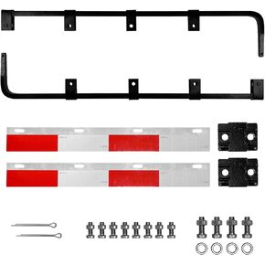 قطعتان من شماعات رفرف الطين المستقيمة لشبه الشاحنات، بطول 30.3 سم، دعامة شماعات رفرف شاحنة سوداء مناسبة لشاحنات نصف الشاحنات، والمقطورات، والمركبات الترفيهية والمزيد in Kuwait