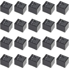 uxcell 20 Pcs JQC-3FF-S-H DC 12V Coil SPST 4 Pin PCB Electromagnetic Power Relay