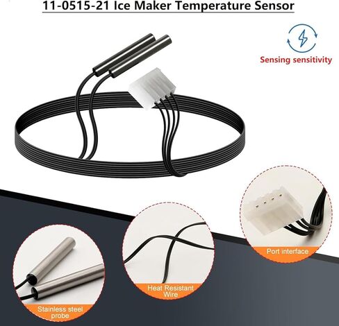 11-0515-21 مستشعر درجة الحرارة لصانع الثلج 11-0515-22 مستشعر درجة الحرارة خدمة استبدال مجانية لمدة عام واحد. in Kuwait