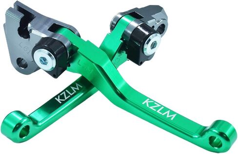 مقبض محوري لرافعة الفرامل القابلة للطي للدراجة الترابية باستخدام الحاسب الآلي لـ KX125 06-08 KX250 05-08 KX250F 05-12 KX450F 06-18 للدراجات النارية (l61r62green) in Kuwait