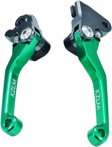 مقبض محوري لرافعة الفرامل القابلة للطي للدراجة الترابية باستخدام الحاسب الآلي لـ KX125 06-08 KX250 05-08 KX250F 05-12 KX450F 06-18 للدراجات النارية (l61r62green) in Kuwait
