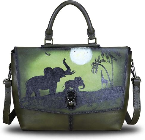 حقائب يد من الجلد الطبيعي للنساء حقائب كتف ذات سعة كبيرة حقيبة كروس بمقبض علوي للعمل للسيدات in Kuwait