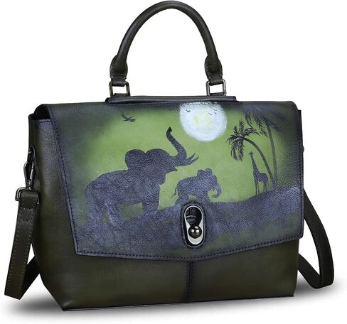 حقائب يد من الجلد الطبيعي للنساء حقائب كتف ذات سعة كبيرة حقيبة كروس بمقبض علوي للعمل للسيدات in Kuwait