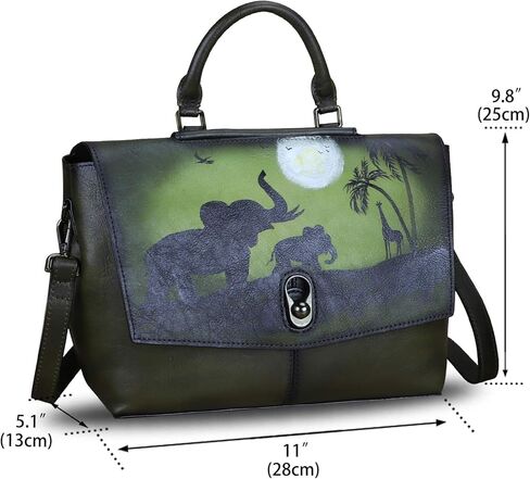 حقائب يد من الجلد الطبيعي للنساء حقائب كتف ذات سعة كبيرة حقيبة كروس بمقبض علوي للعمل للسيدات in Kuwait