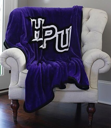 بطانية صوف قطيفة عالية الجودة من High Point University Panthers - مقاس كبير جدًا 60 بوصة × 80 بوصة. يناسب الملكة أو Twin XL هدايا رائعة! in Kuwait