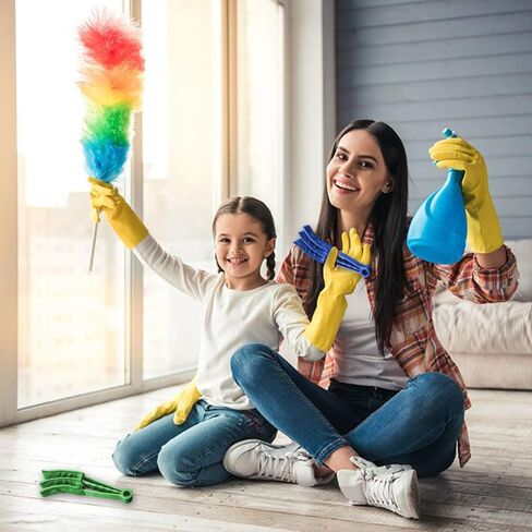 أدوات تنظيف ستائر النوافذ: عبوتان من فرشاة تنظيف الغبار مع 5 أغطية من الألياف الدقيقة لمصاريع النوافذ ومكيفات الهواء العمياء وغبار فجوة الأخدود in Kuwait