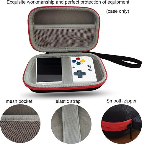 حافظة صلبة متوافقة مع RG353V RG35XX RG353VS Miyoo Mini Plus وحدة التحكم في الألعاب المحمولة حقيبة تخزين السفر حقيبة تنظيم صلبة (الجراب فقط) in Kuwait