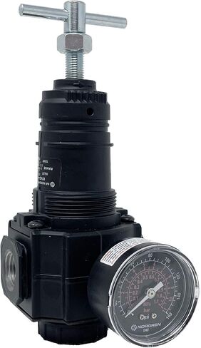 R74G-4AT-RMG: سلسلة Norgren Excelon R74G، منافذ 1/2 NPT، تعديل T-bar، تخفيف، نطاق ضغط المخرج من 5 إلى 150 رطل لكل بوصة مربعة، مع in Kuwait