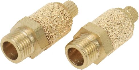 5 قطعة 1/8 "موضوع هوائي كاتم الصوت العادم كاتم الصوت تصفية تركيبات كاتم الصوت النحاسي in Kuwait