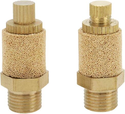 5 قطعة 1/8 "موضوع هوائي كاتم الصوت العادم كاتم الصوت تصفية تركيبات كاتم الصوت النحاسي in Kuwait