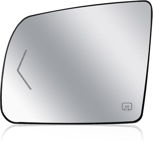 Passenger Right Side Heated Mirror Glass - Side View Heated Convex Mirror Glass with Rear Holder and Turn Signal, Replacement For Toyota 2008-2017 Sequoia 2007-2020 Tundra Passenger Side Mirror in Saudi Arabia