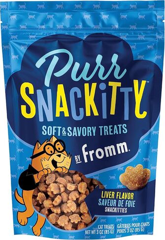 Fromm PurrSnackitty Liver Flavor Snackitties Treats - Premium Soft & Savory Cat Treats - 3 oz in Saudi Arabia